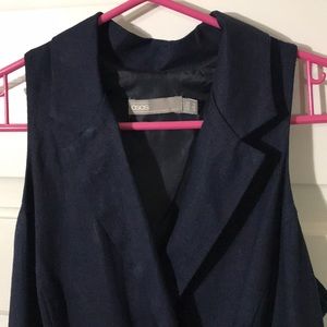 ASOS Navy Culotte Jumpsuit